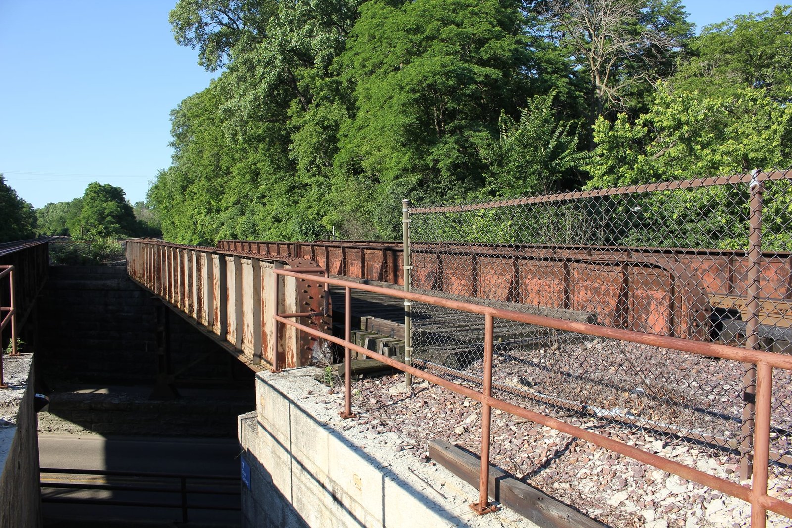 Looking south